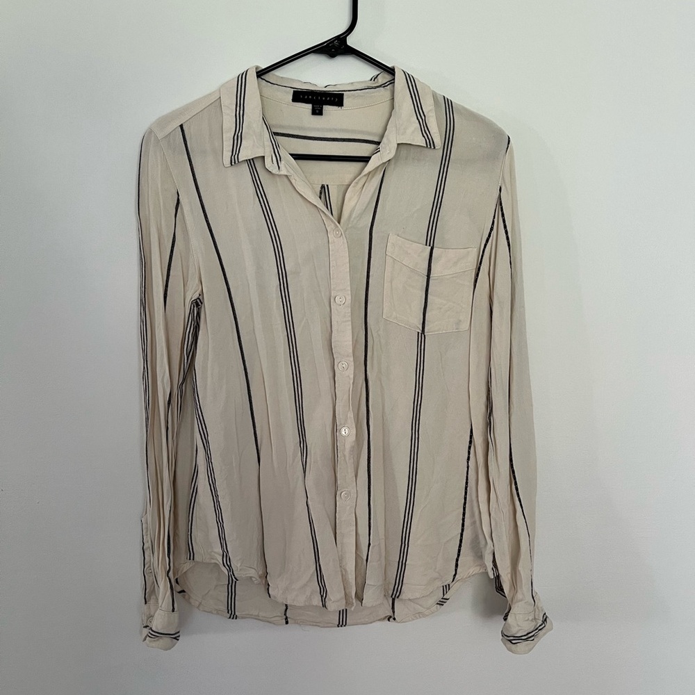 Sanctuary Pinstripe Button Up